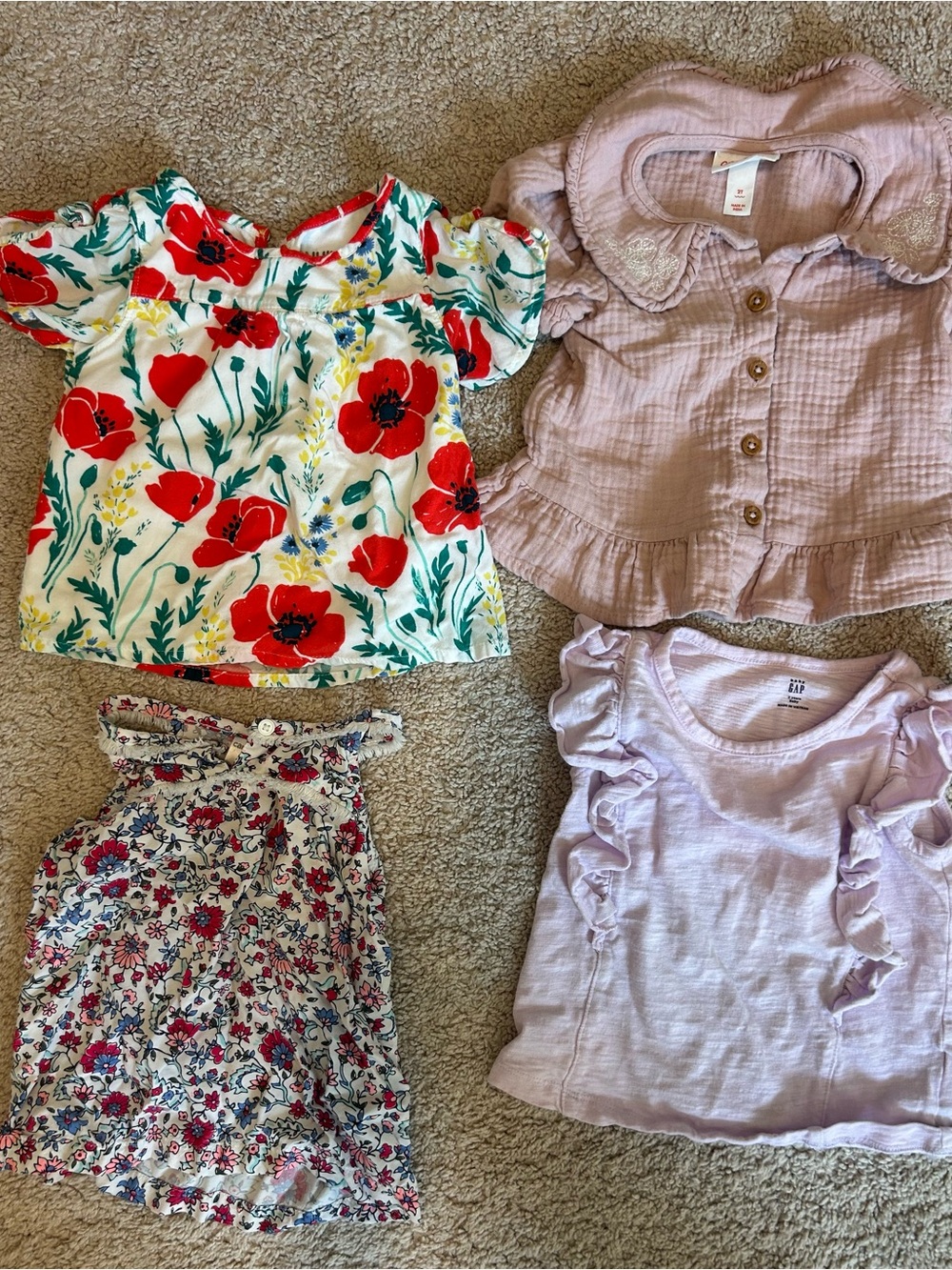 2T girls - summer shirt bundle